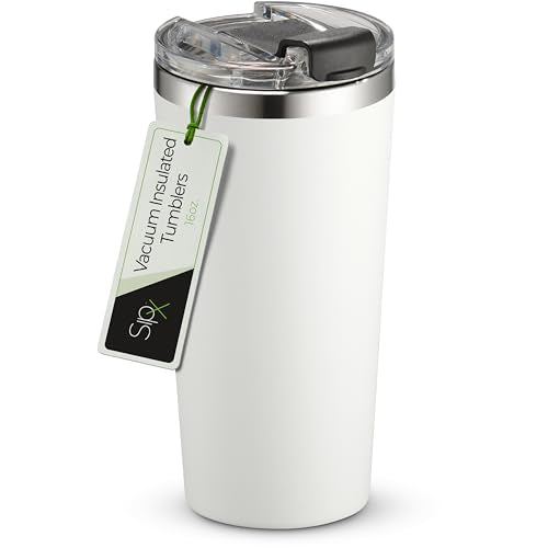 16 oz Insulated Coffee Tumbler with Leakproof Lid