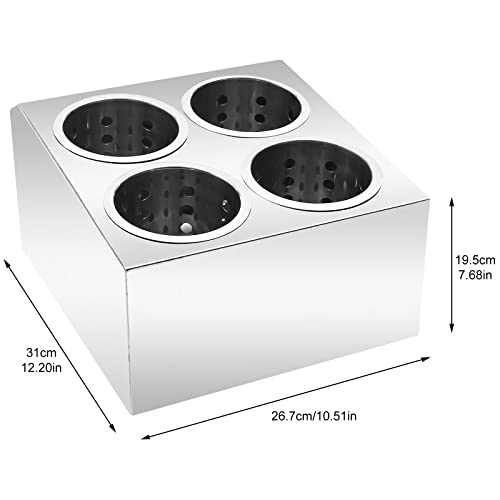 Stainless Steel Flatware Utensil Holder