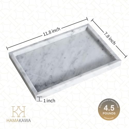 Italian White Marble Vanity Tray