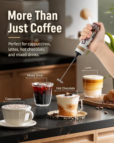 Rechargeable Milk Frother with Cover