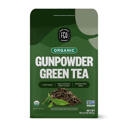 Organic Gunpowder Green Tea (16 Ounce)