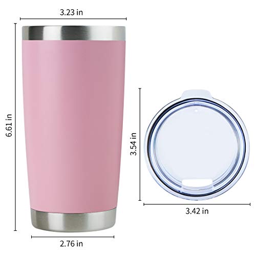 20oz Stainless Steel Tumbler Bulk with Lid (12 Count)