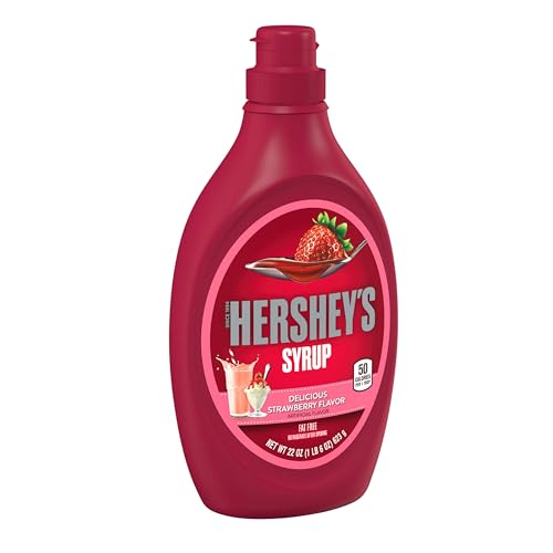 Strawberry Flavored Syrup Bottle (22 Fl Oz)