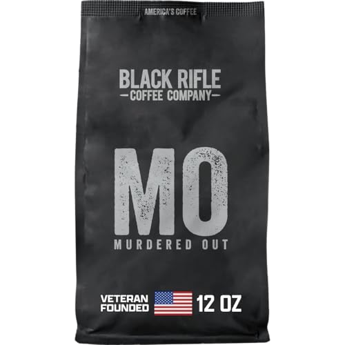 Black Rifle Coffee Dark Roast Ground Coffee Murdered Out 12 oz (12 Ounce)