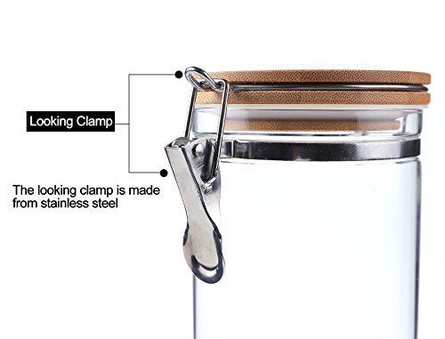 Borosilicate Glass Sealed Jars with Airtight Lid (2 Count)
