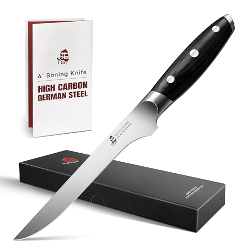 Boning Knife 6 inch Fillet Knife for Trimming Fat from Meat