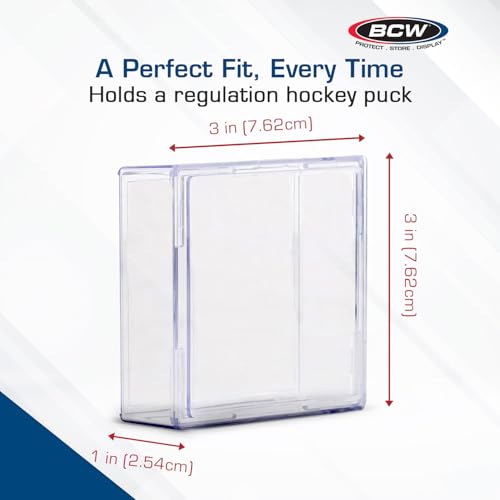 Hockey Puck Display Case Cube Holder 6 (6 Count)