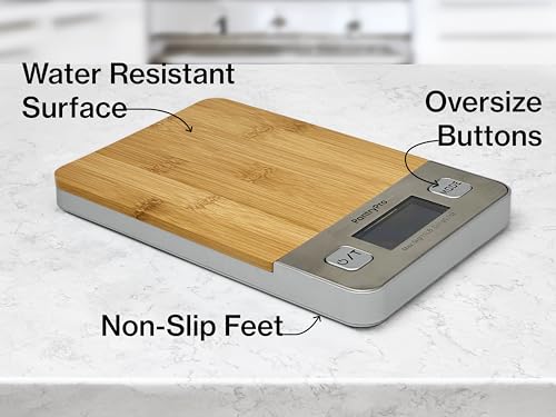 Bamboo Platform Digital Kitchen Scale