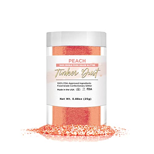 Peach Edible Glitter