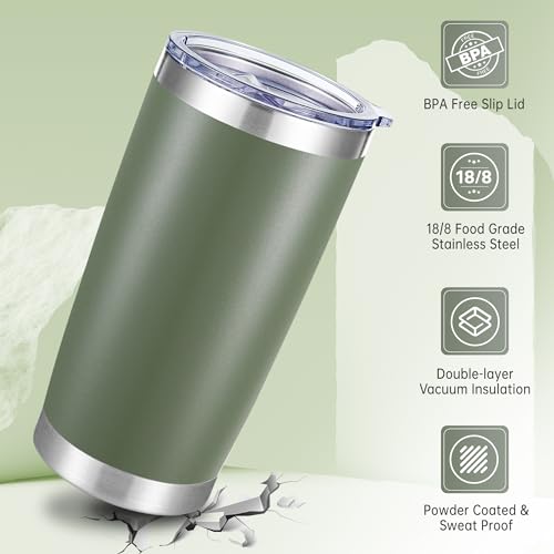 20 oz Tumblers Bulk Stainless Steel Tumbler with Lid (12 Count)