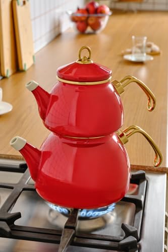 Retro Turkish Teapot for Stovetop