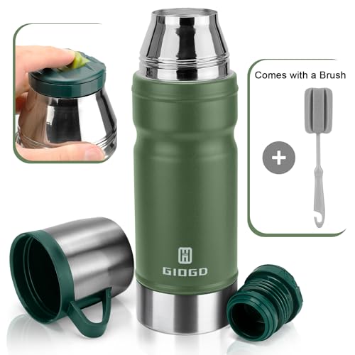 Vacuum Insulated Water Bottle Thermo Water Flask with Cup 680ml