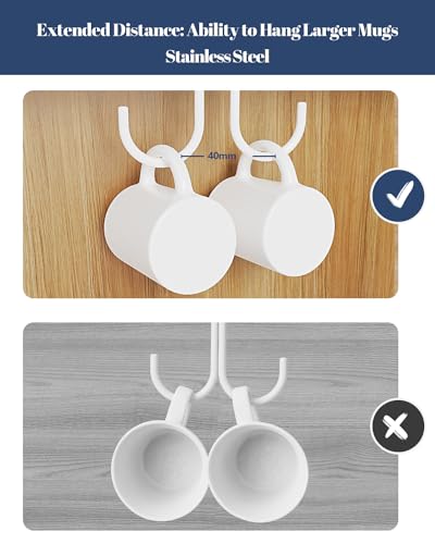 Mug Hooks Under Cabinet 3 Pack (3 Count)