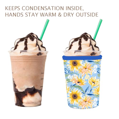 Reusable 3 Pack Iced Coffee Cup Sleeve (3 Count)