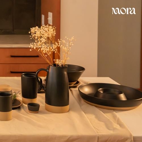Mora Ceramic Chips and Dip Serving Tray