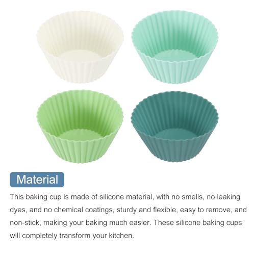 24Pcs Silicone Cupcake Liners