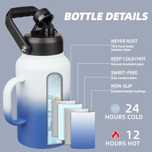 87oz Stainless Steel Water Bottle