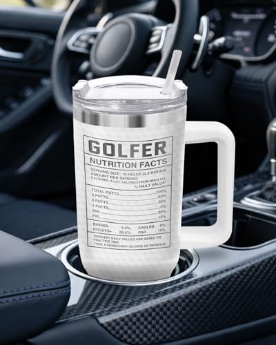 Golf Funny Dad Golfer Golfing 40 oz Tumbler with Handle