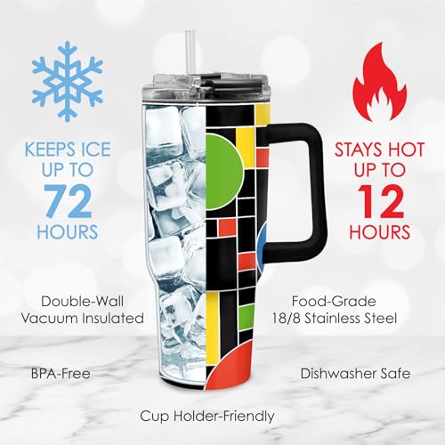 18 8 Stainless Steel Insulated Water Tumbler with Straw