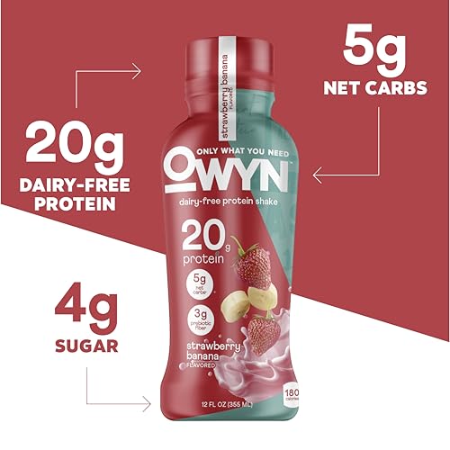 Strawberry Banana Flavored 20g Protein Shake (144 Fl Oz)