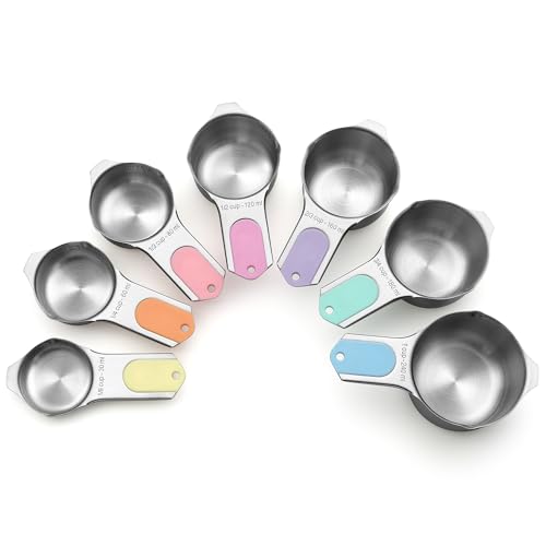 Magnetic Stainless Steel Measuring Cups Set of 7 (7 Count)