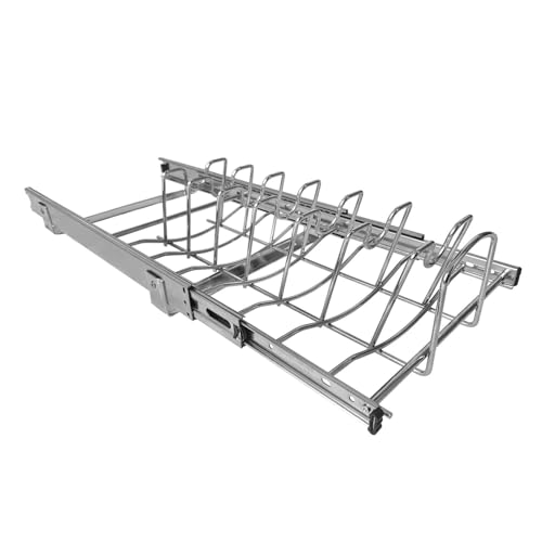 Slide Out Pan and Pot Lid Organizer For Under Cabinet