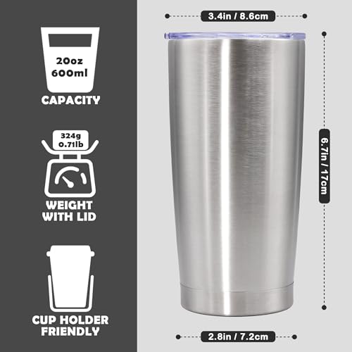 20oz Tumbler Stainless Steel Tumbler Coffee Tumbler with Lid SS