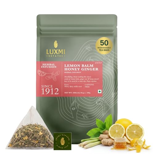 Estates Lemon Balm Honey Ginger Herbal Tea (50 Count)