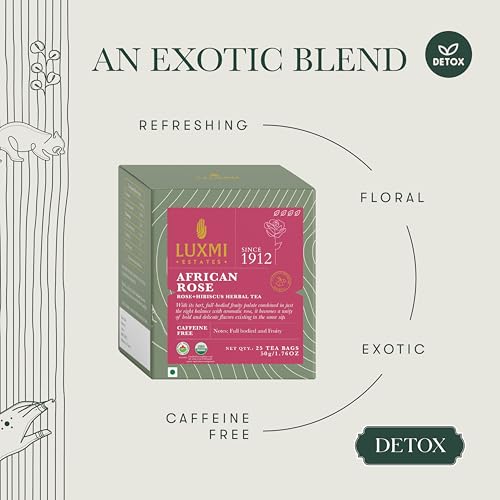 Estates African Rose Organic Hibiscus Rose Tea (25 Count)