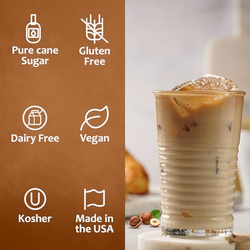 Coffee Syrup Hazelnut Flavored Syrup for Drinks (25.4 Fl Oz)
