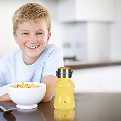Mini Vacuum Insulated Water Bottle With Bamboo Lid