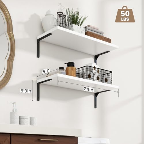 Deep Floating Shelves (2 Count)