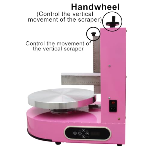 6 14" Cake Decorating Coating Machine Cream Spreading 110V