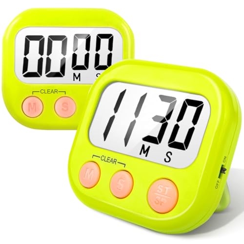 Digital Kitchen Timers for Cooking (2 Count)