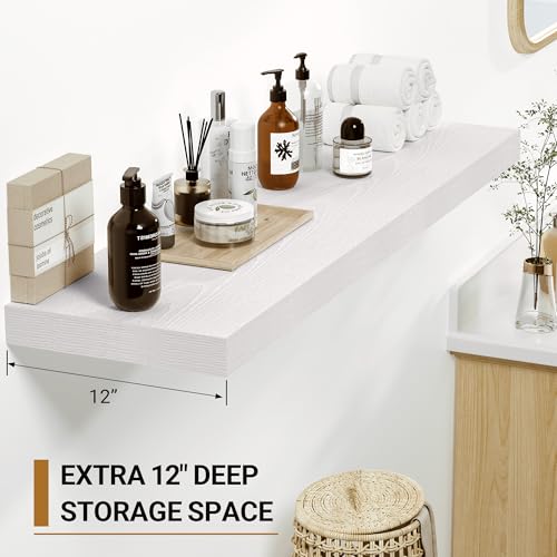 White Floating Shelves (2 Count)