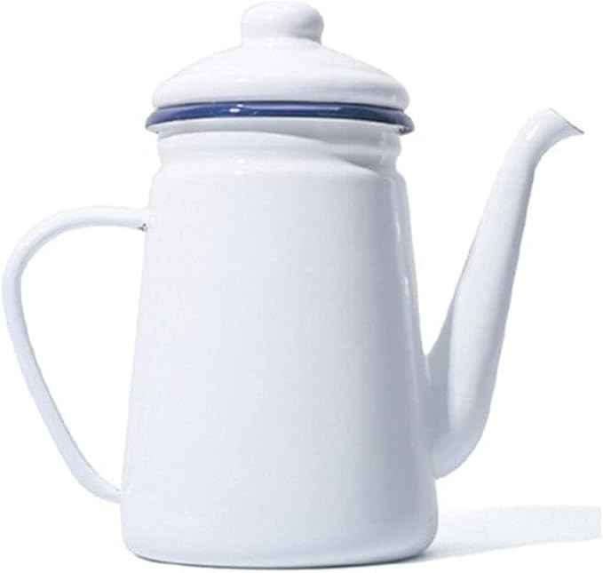 Grade Enamel Coffee Pot Pour Over Milk Water Jug Pitcher Barista Teapot Kettle For Gas Stove and Induction Cooker