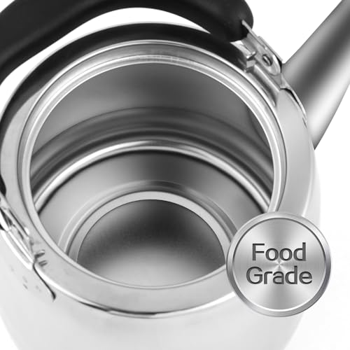 2.1 QT Stainless Steel Whistling Tea kettle for Stove Top