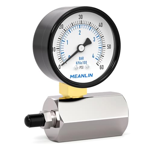 0 60Psi 2" Steel Double Graduated Air Test Pressure gauges