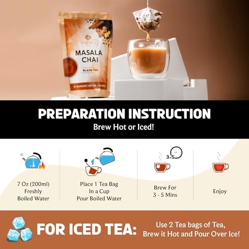 Masala Chai Tea Bags (50 Count)