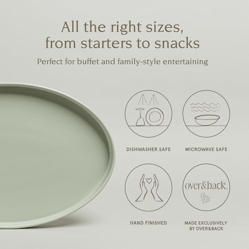 Over&Back Stackable Stoneware Serving Platter