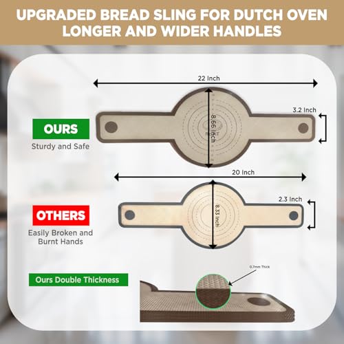 Silicone Bread Sling for Dutch Oven (3 Count)