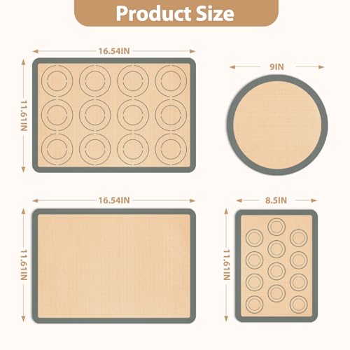 Silicone Baking Mat Set of 4 (4 Count)