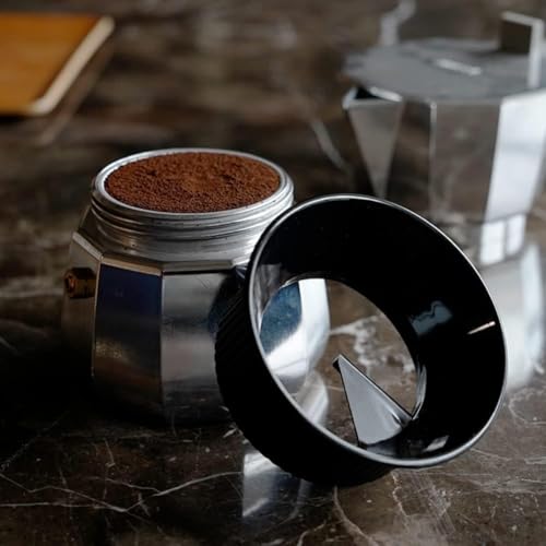 54mm Moka Pot Dosing Funnel & Distributor for 3 Cup Moka Pot