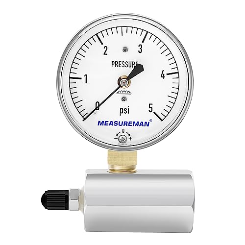 Diaphragm Type Capsule Low Pressure Gauge with Valve