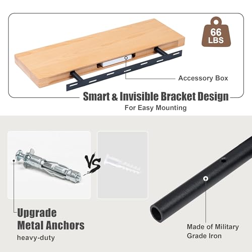 Floating Shelves for Wall (2 Count)