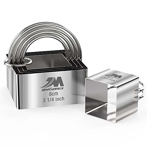 Square Biscuit Cutter Set 1.75inch 2inch 2.25inch 2.75inch 3.25inch