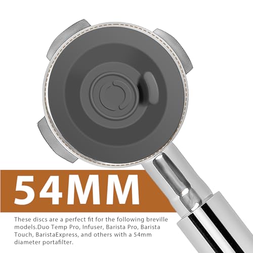 54mm Espresso Backflush Cleaning Disc for Breville Espresso Machines 2 Pack Silicone Blind Filter Disk (2 Count)