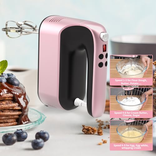 9 Speed Digital Hand Mixer Electric