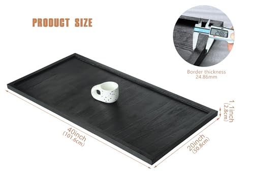 Extra Large Long Rectangle Ottoman Table Tray 40"x20"