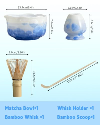 Natural Crystal Flower Matcha Set
